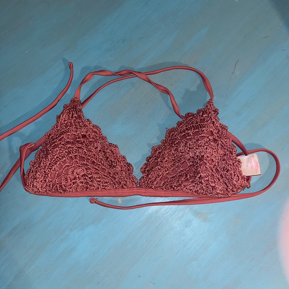 Target Crossback Crochet Bikini Top